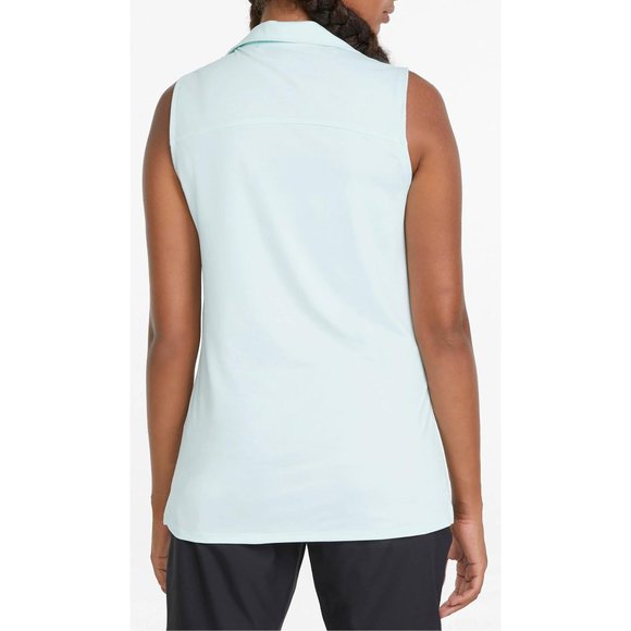 NWT PUMA Women's CLOUDSPUN Coast Sleeveless Golf Polo - Picture 3 of 4